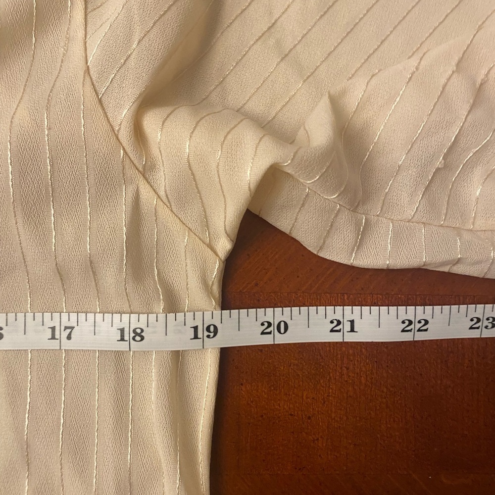 Vintage 70s Bloomer Pajama Set SMALL Ivory - Picture 10 of 12